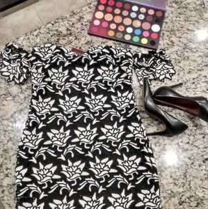 Gorgeous off-the-shoulder bodycon cocktail dress